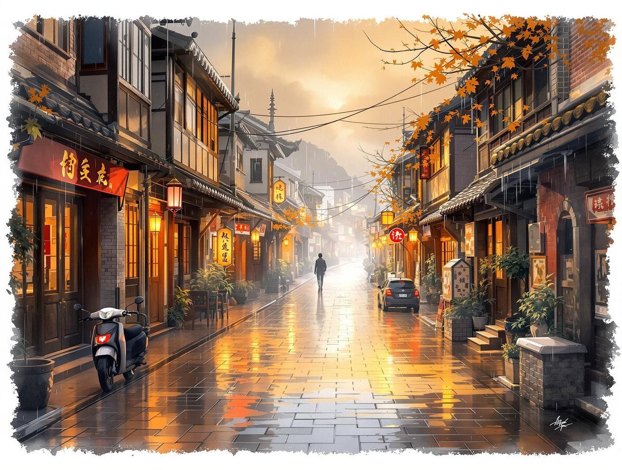 漫剧推荐作品《老街的雨》- 年代记忆题材短剧